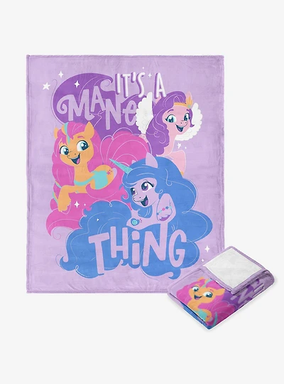 My Little Pony Mane Thing Silk Touch Throw Blanket