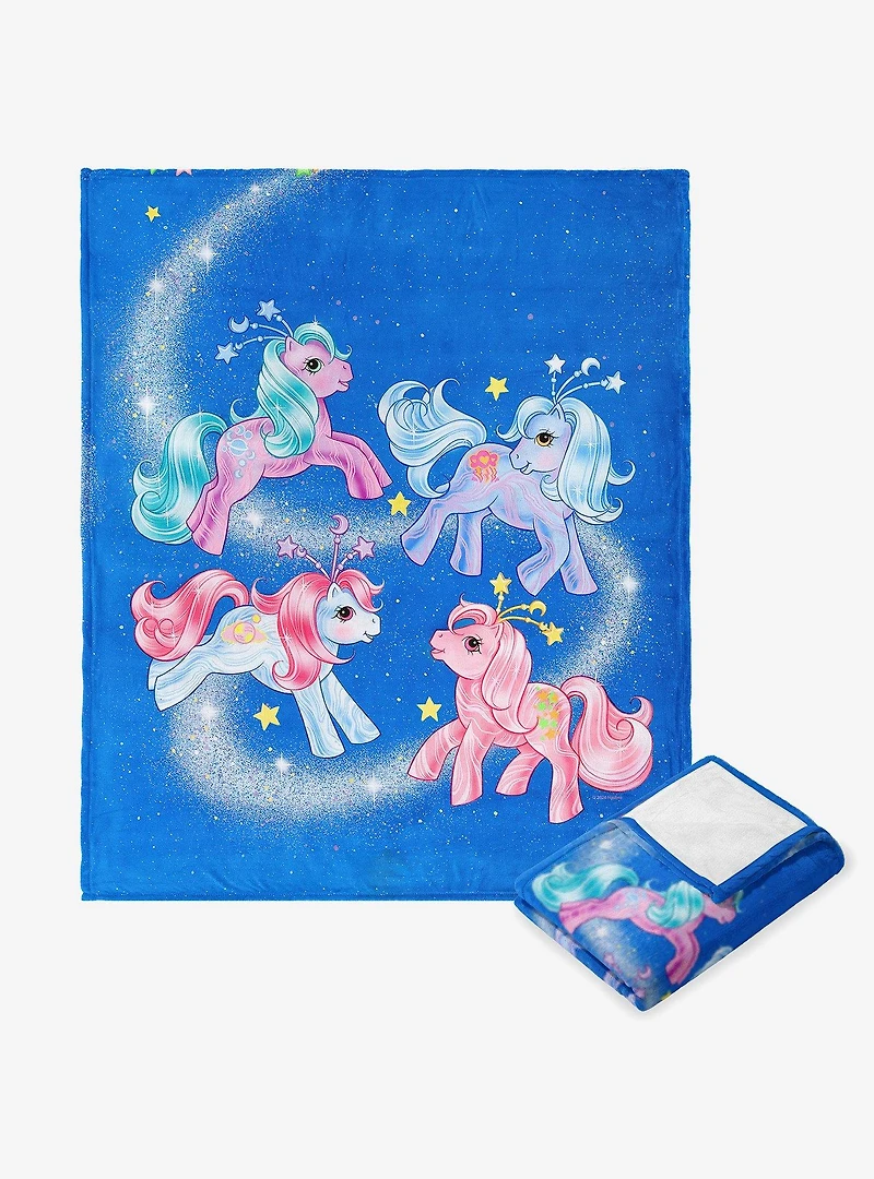 My Little Pony Retro Space Ponies Silk Touch Throw Blanket
