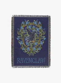 Harry Potter Floral Ravenclaw Tapestry Throw Blanket