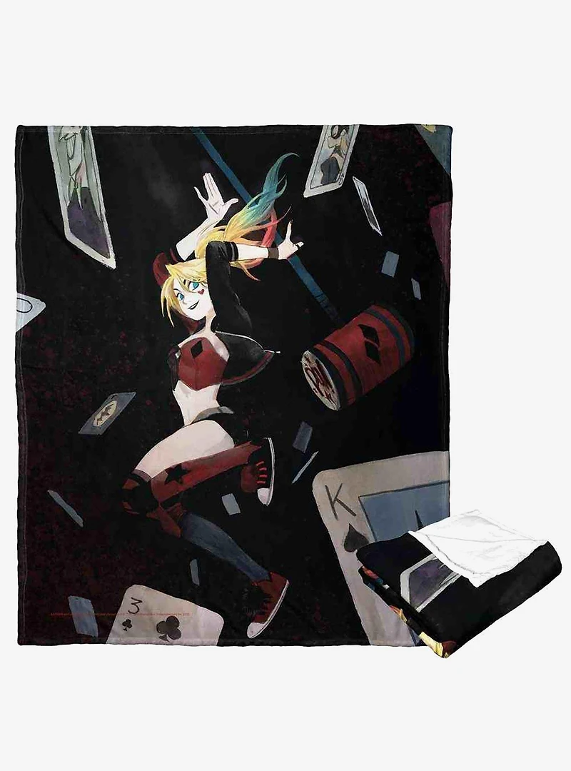 DC Comics Batman Fallen Cards Silk Touch Throw Blanket