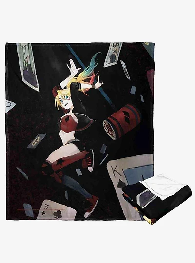 DC Comics Batman Fallen Cards Silk Touch Throw Blanket