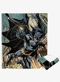 DC Comics Batman Swinging In Silk Touch Throw Blanket