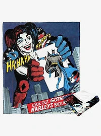 DC Comics Batman Harley Is Back Silk Touch Throw Blanket