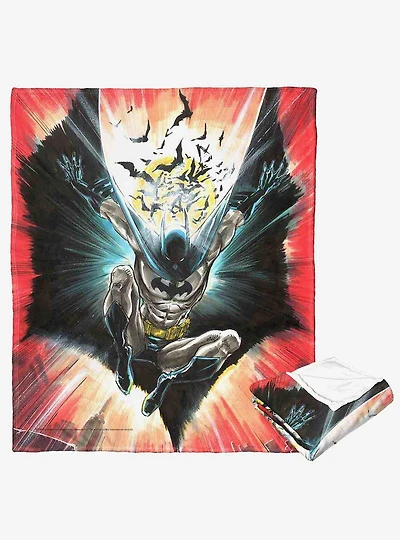 DC Comics Batman Illustrative DC Comics Batman Silk Touch Throw Blanket