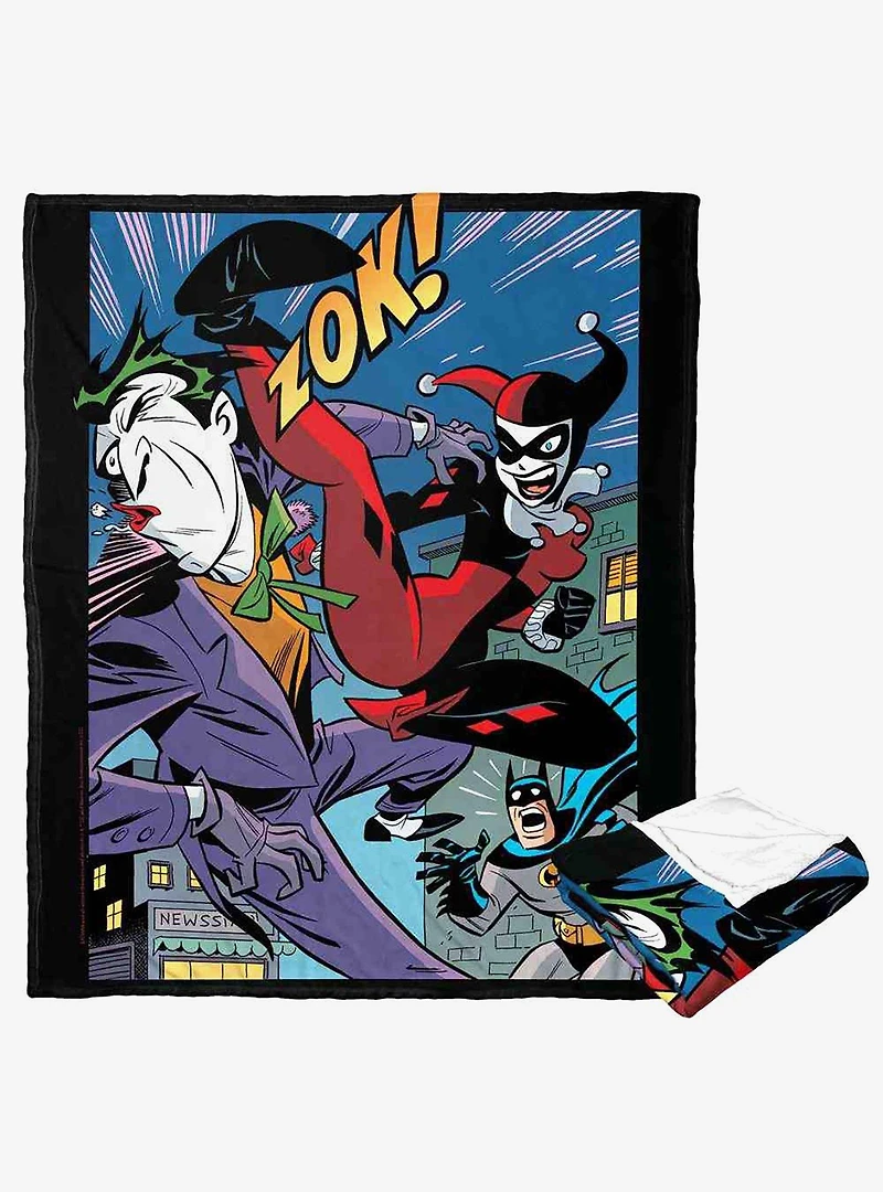 DC Comics Batman Its Over Puddin Silk Touch Throw Blanket