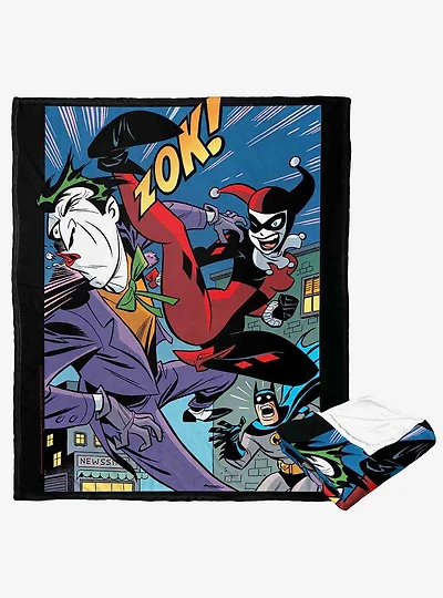 DC Comics Batman Its Over Puddin Silk Touch Throw Blanket