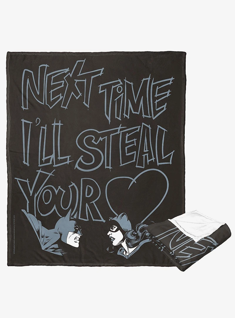 DC Comics Batman Your Heart Silk Touch Throw Blanket