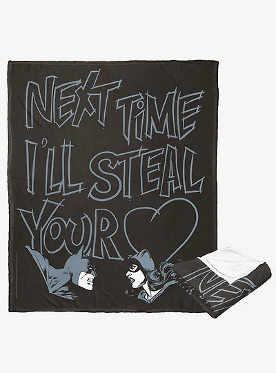 DC Comics Batman Your Heart Silk Touch Throw Blanket