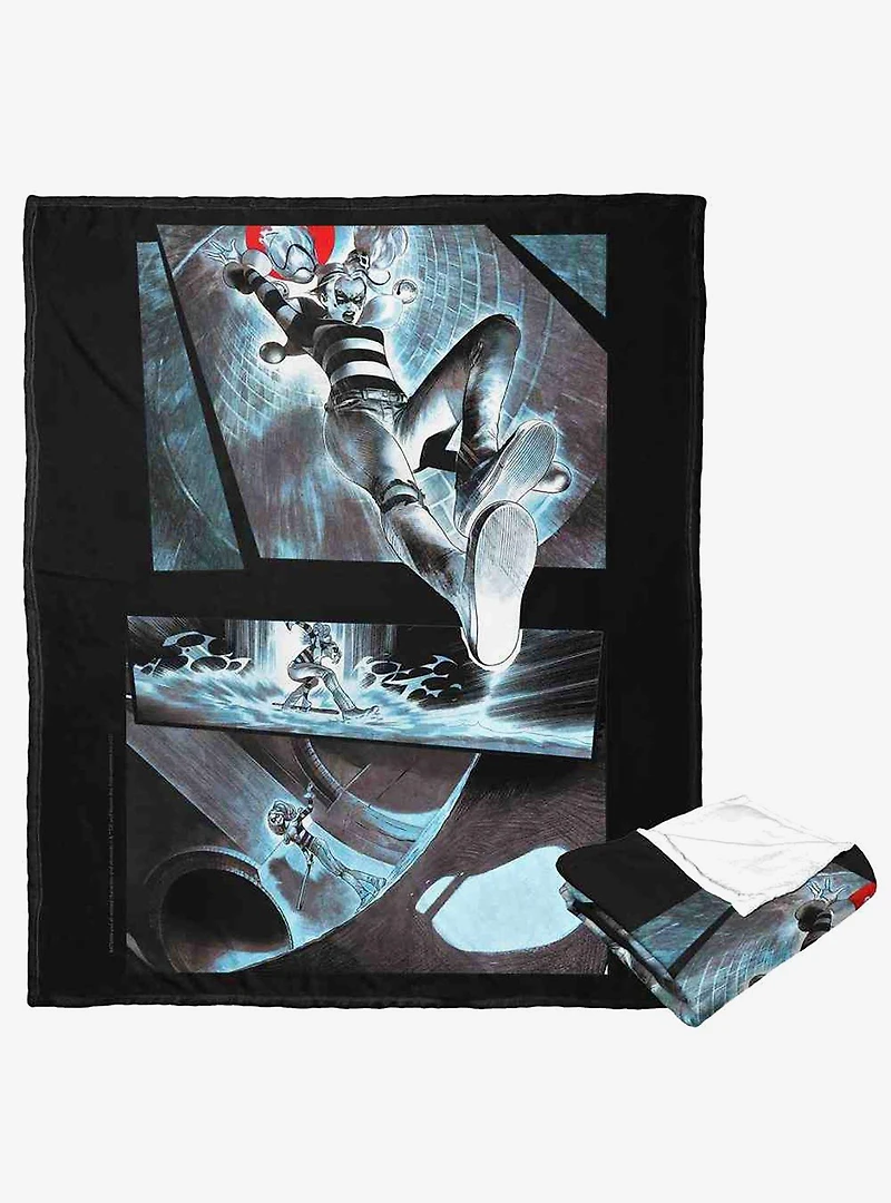 DC Comics Batman Dropping In Silk Touch Throw Blanket