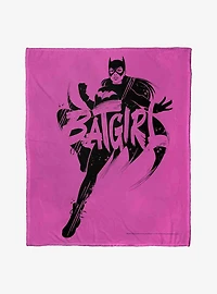 DC Comics Batman Batgirl Inked Silk Touch Throw Blanket