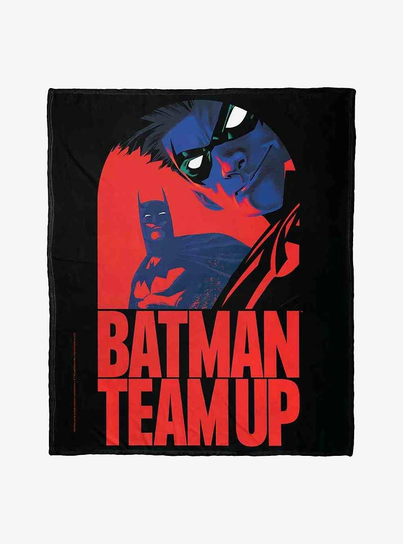 DC Comics Batman DC Comics Batman And Robin Team Up Silk Touch Throw Blanket