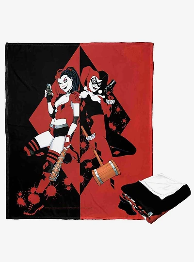 DC Comics Batman Classic And The Remix Silk Touch Throw Blanket