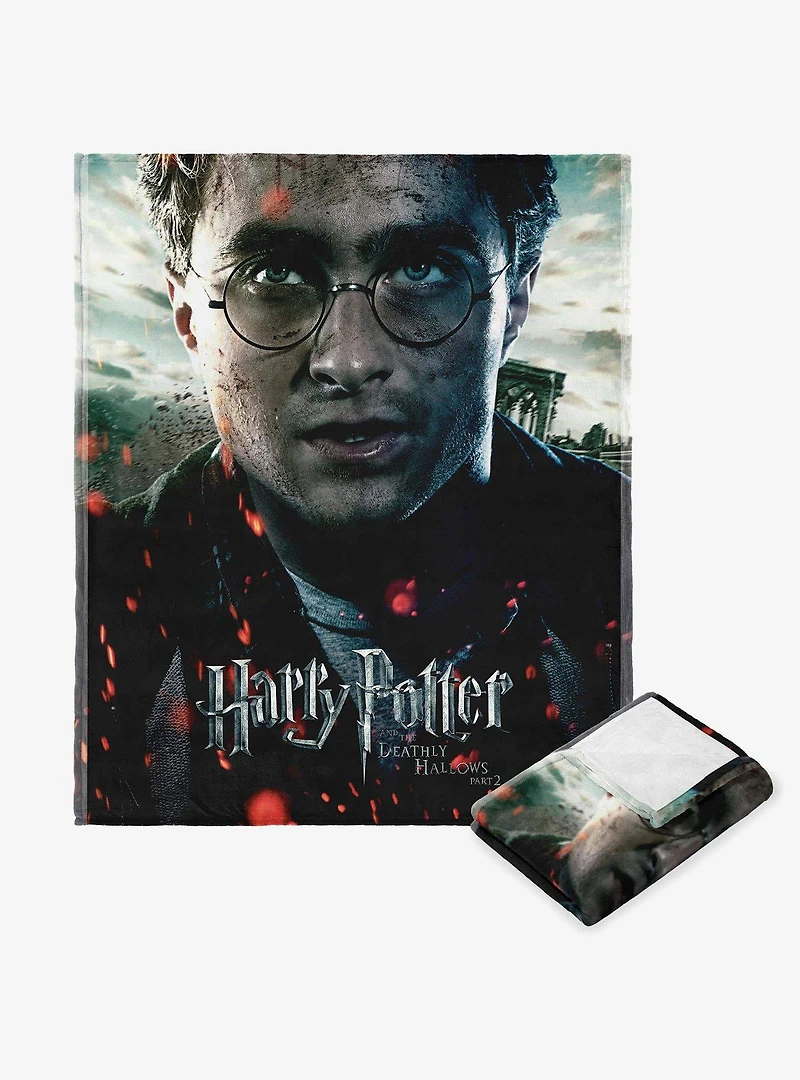 Harry Potter Deathly Hallows Part 2 Silk Touch Throw Blanket