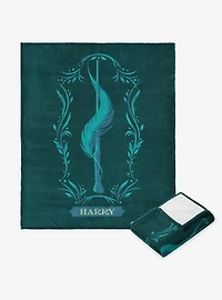 Harry Potter Harry's Wand Silk Touch Throw Blanket
