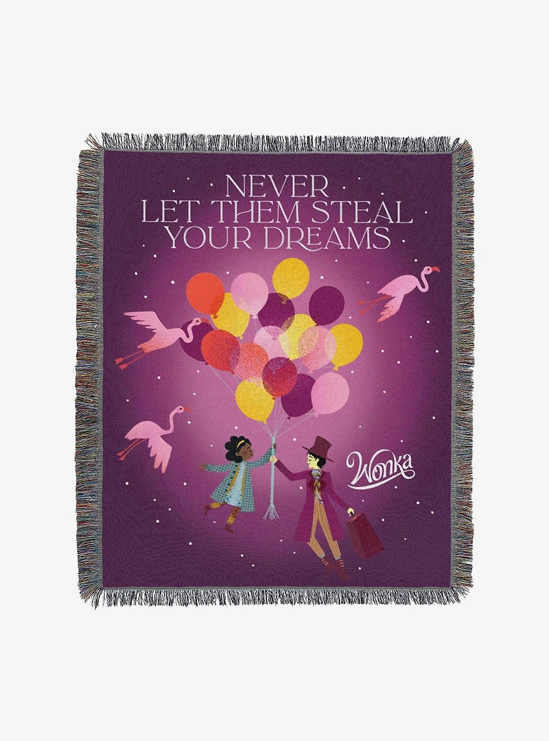 Willy Wonka Wonka Dream Woven Tapestry Throw Blanket