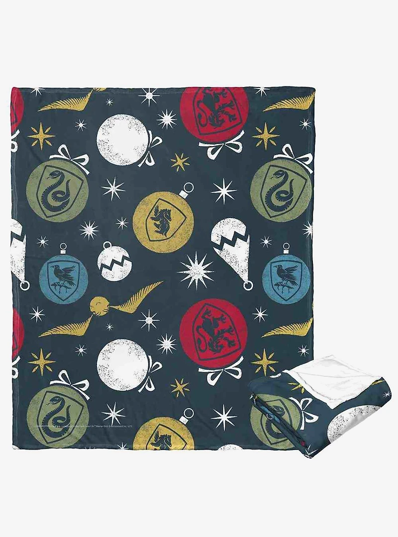 Harry Potter House Ornaments Silk Touch Throw Blanket