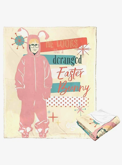 A Christmas Story Derranged Easter Bunny Silk Touch Throw Blanket