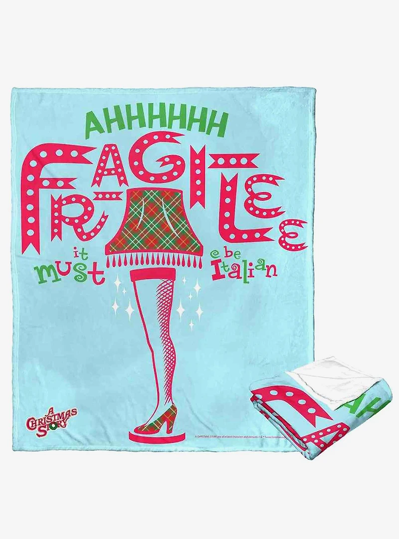 A Christmas Story It Must Be Italian Silk Touch Throw Blanket