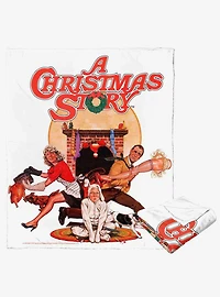 A Christmas Story Christmas Story Poster Silk Touch Throw Blanket