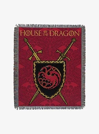House of the Dragon Remember Blood Woven Tapestry Throw Blanket