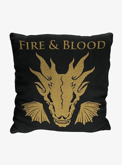 House of the Dragon Heirs Of The Dragon Jacquard Pillow