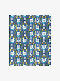 Adventure Time Finn Repeat Silk Touch Throw Blanket