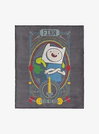 Adventure Time Finn The Hero Silk Touch Throw Blanket