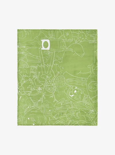 Adventure Time Friends All Over Silk Touch Throw Blanket