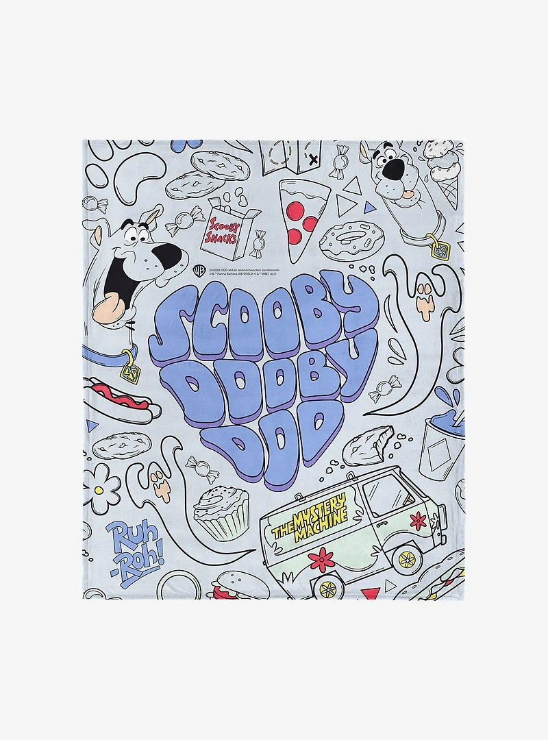 Scooby Doo Scooby Collage Silk Touch Throw Blanket