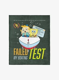 SpongeBob SquarePants Failed Boating Test Silk Touch Throw Blanket