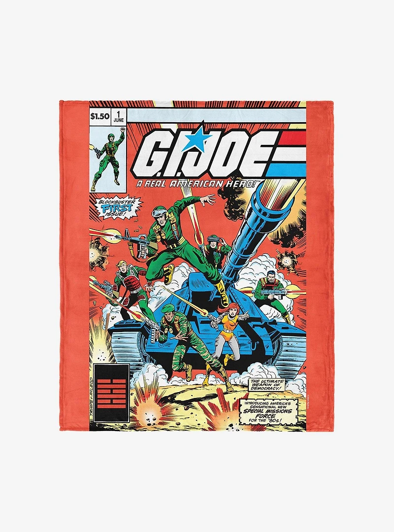 GI Joe Gi Comics Issue 1 Silk Touch Throw Blanket