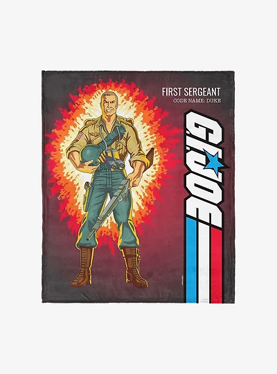 GI Joe Classic Flashback Duke Silk Touch Throw Blanket