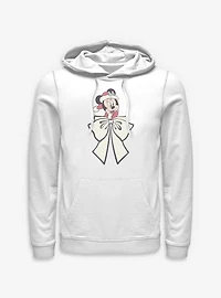 Disney Minnie Mouse Mrs Claus Bow Hoodie