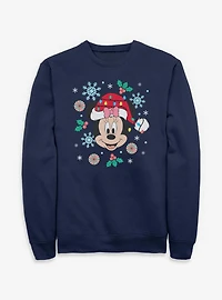 Disney Minnie Mouse Snowflakes & Candy Sweatshirt