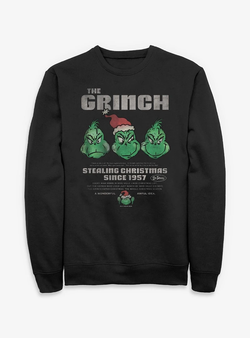 Dr. Seuss How The Grinch Stole Christmas Stealing Sweatshirt