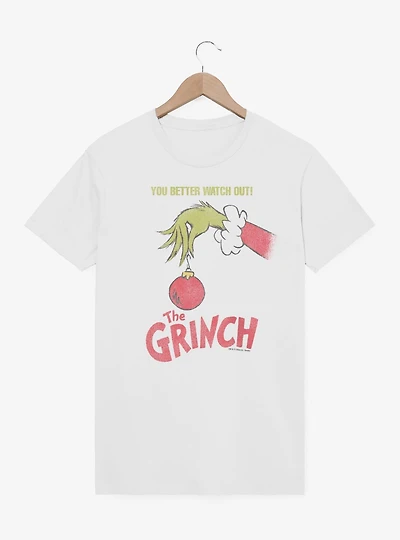 Dr. Seuss How The Grinch Stole Christmas You Better Watch Out Ornament T-Shirt