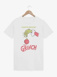 Dr. Seuss How The Grinch Stole Christmas You Better Watch Out Ornament T-Shirt
