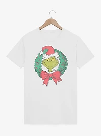 Dr. Seuss How The Grinch Stole Christmas Wreath T-Shirt