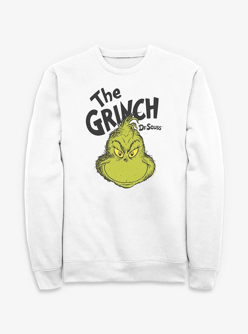 Dr. Seuss How The Grinch Stole Christmas Big Face Sweatshirt