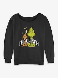 Dr. Seuss How The Grinch Stole Christmas & Max  Womens Slouchy Sweatshirt