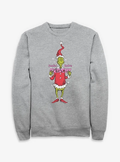 Dr. Seuss How The Grinch Stole Christmas Feelin Extra Grinchy Sweatshirt