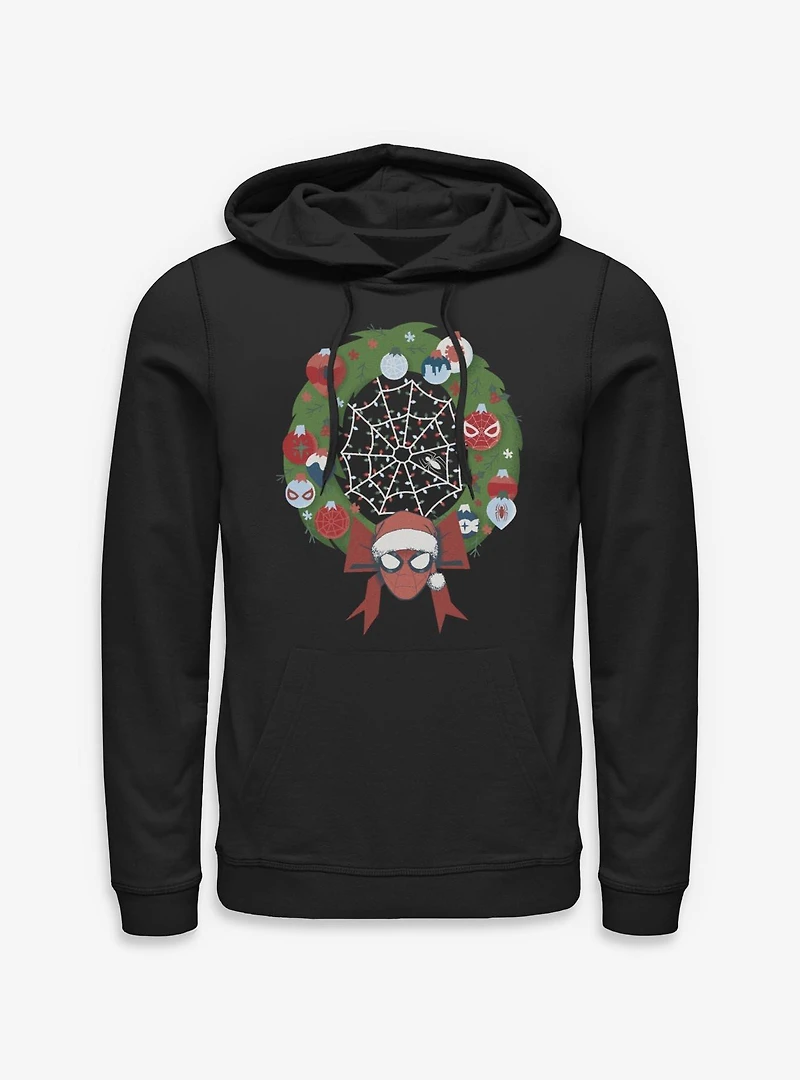 Marvel Spider-Man Christmas Wreath Hoodie