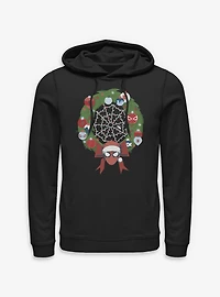 Marvel Spider-Man Christmas Wreath Hoodie