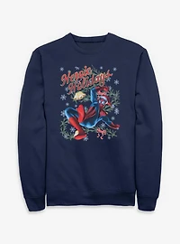Marvel Spider-Man Vintage Heroic Holiday Sweatshirt