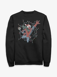 Marvel Spider-Man Swing Into Holidays Sweatshirt