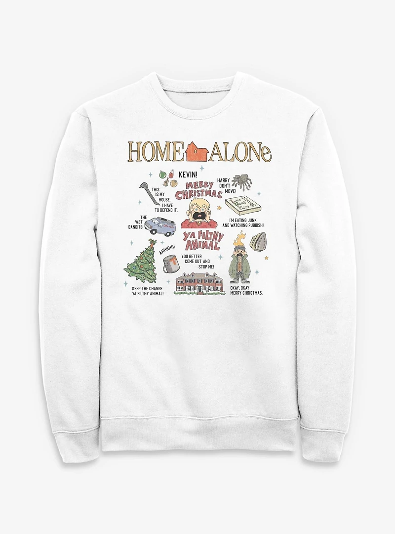 Home Alone Filthy Animal Xmas Icons Sweatshirt