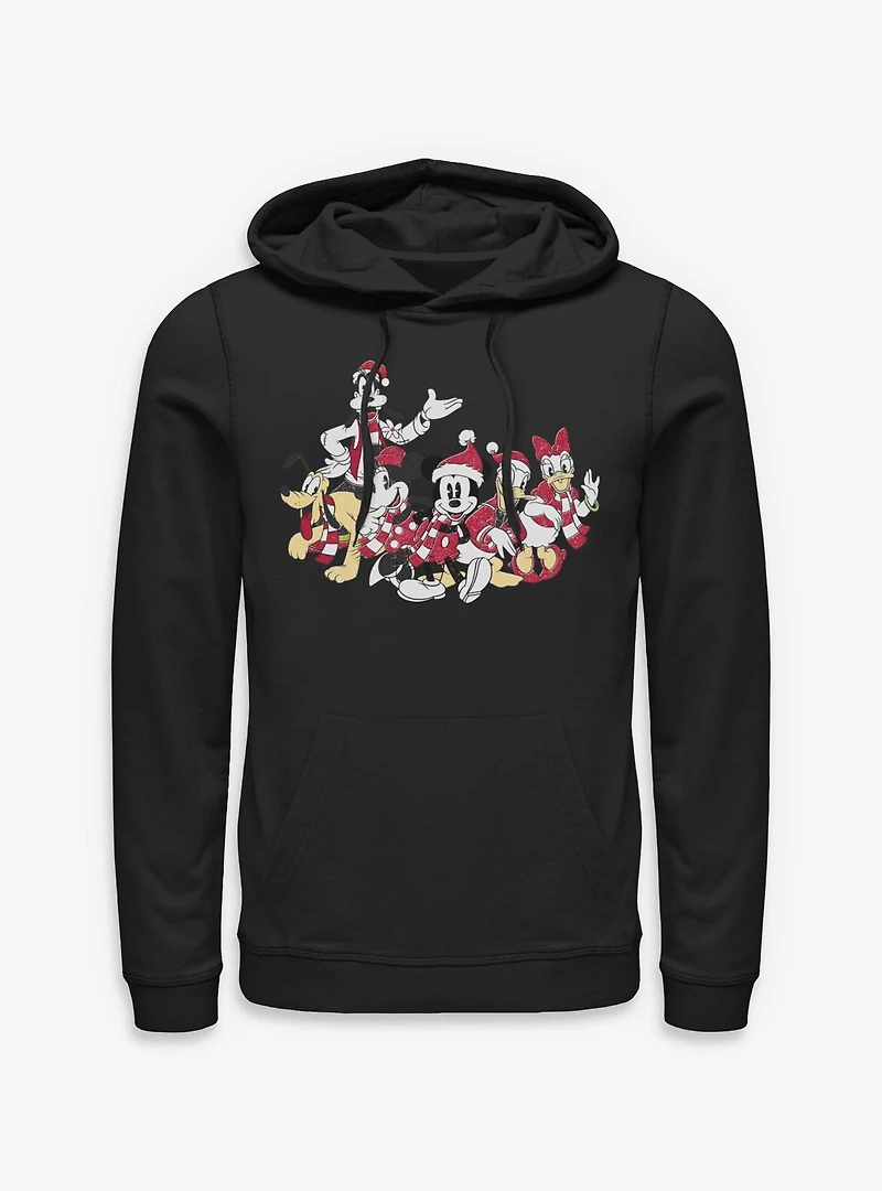 Disney Mickey Mouse & Friends Xmas Group  Hoodie