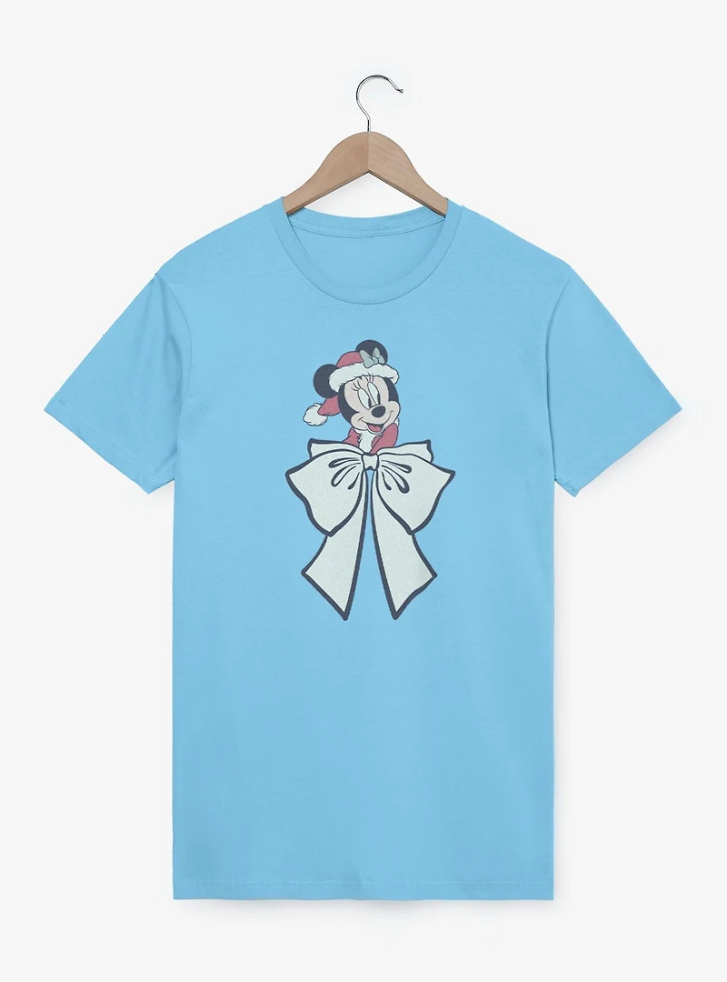Disney Minnie Mouse Mrs Claus Bow T-Shirt