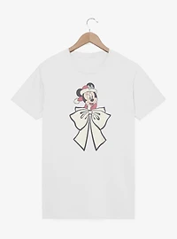 Disney Minnie Mouse Mrs Claus Bow T-Shirt