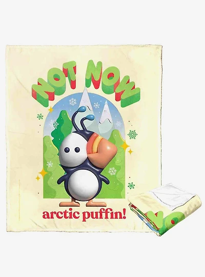 Elf Not Now Arctic Puffin Silk Touch Throw Blanket